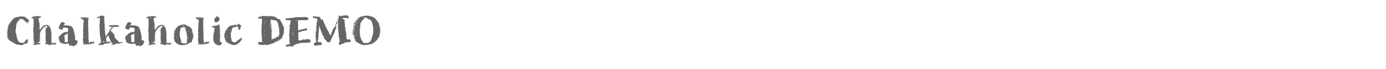 Chalkaholic Chalkaholic DEMO.otf font preview